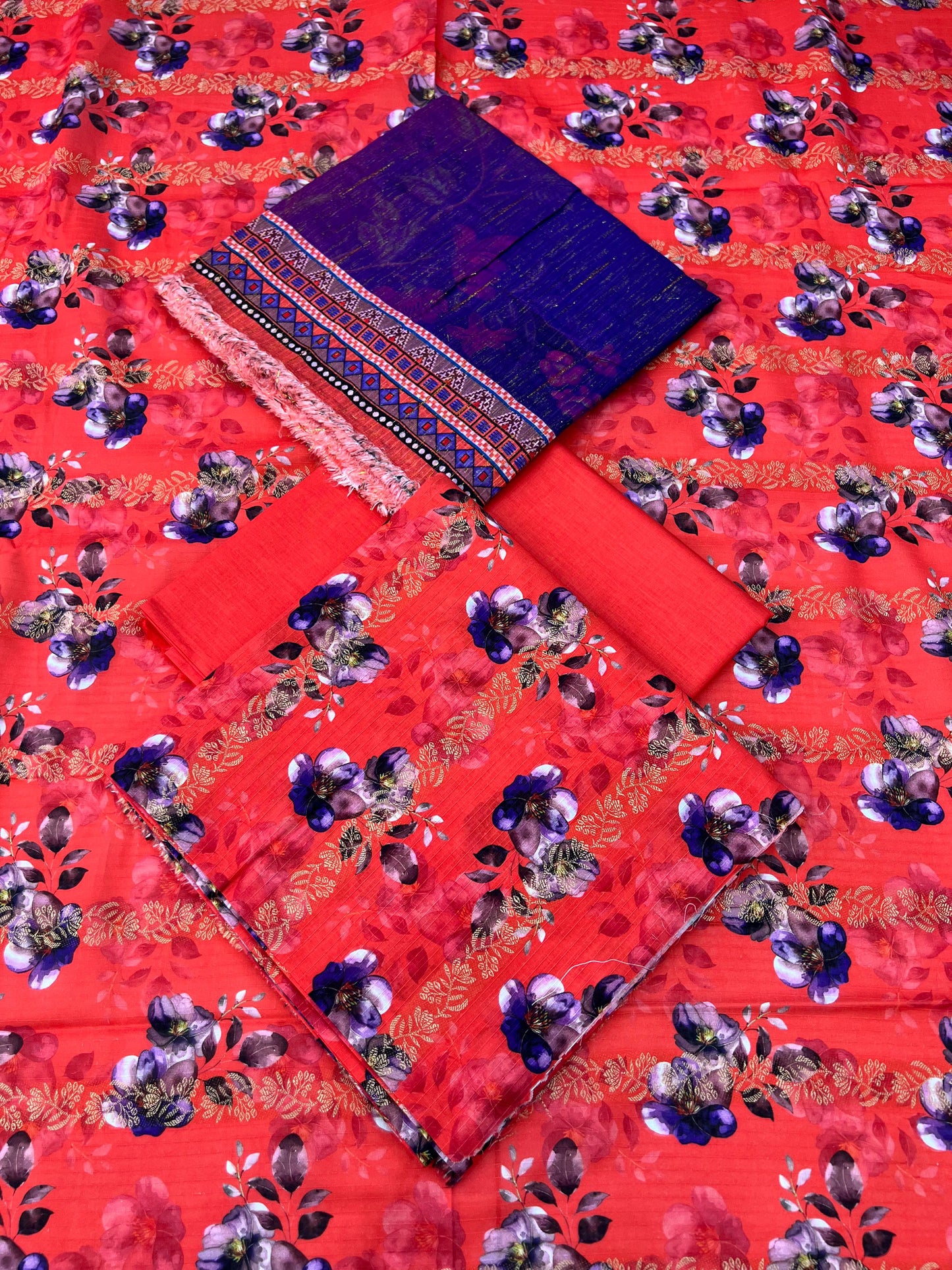 Sharjeena Premium Fancy Lawn 3PC