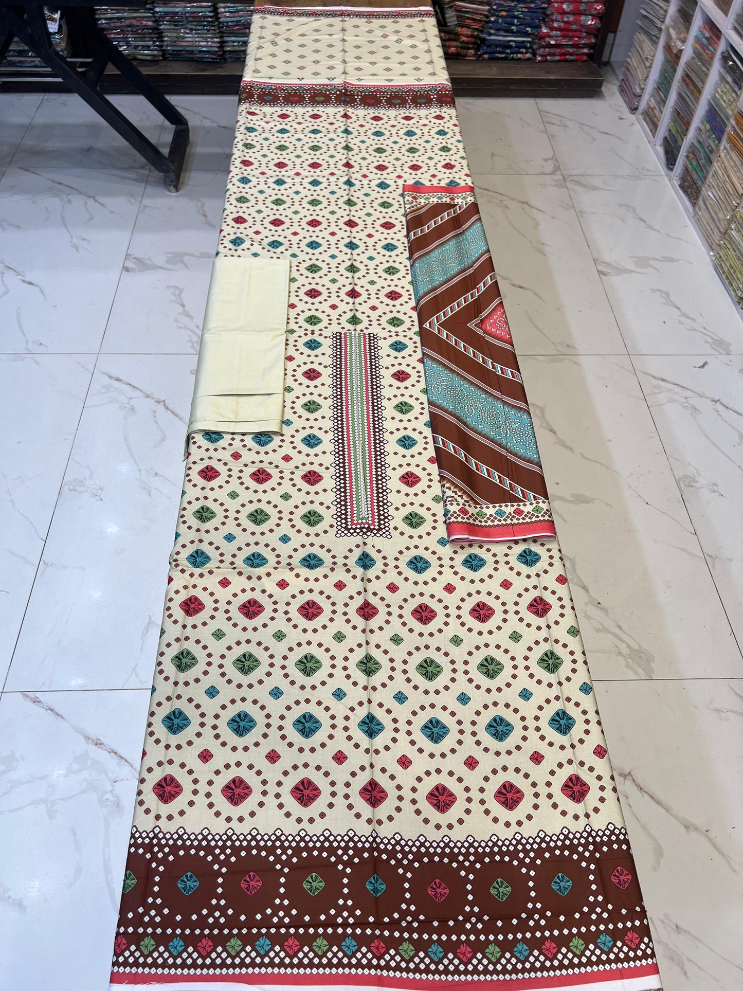 Classic Plain Linen 3PC with Same Fabric Dupatta