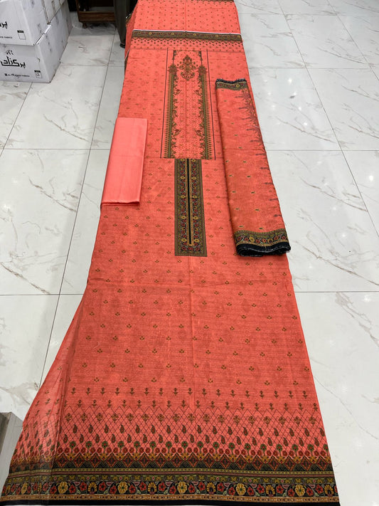 Almas Premium Bana Dora Lawn 3PC | Tarkashi Dupatta