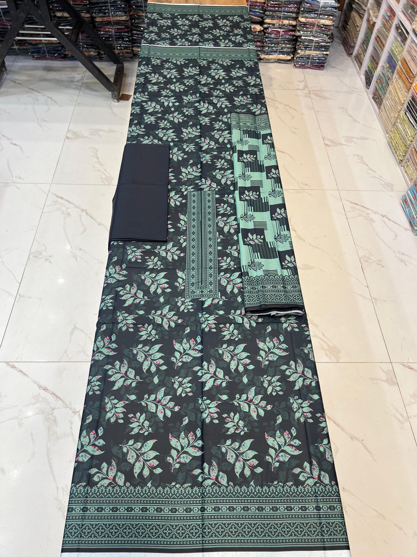 Classic Plain Linen 3PC with Same Fabric Dupatta