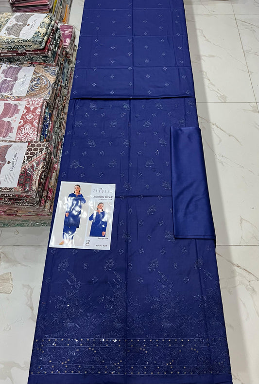ZARQASH FASHION WEAR EMB 2PC