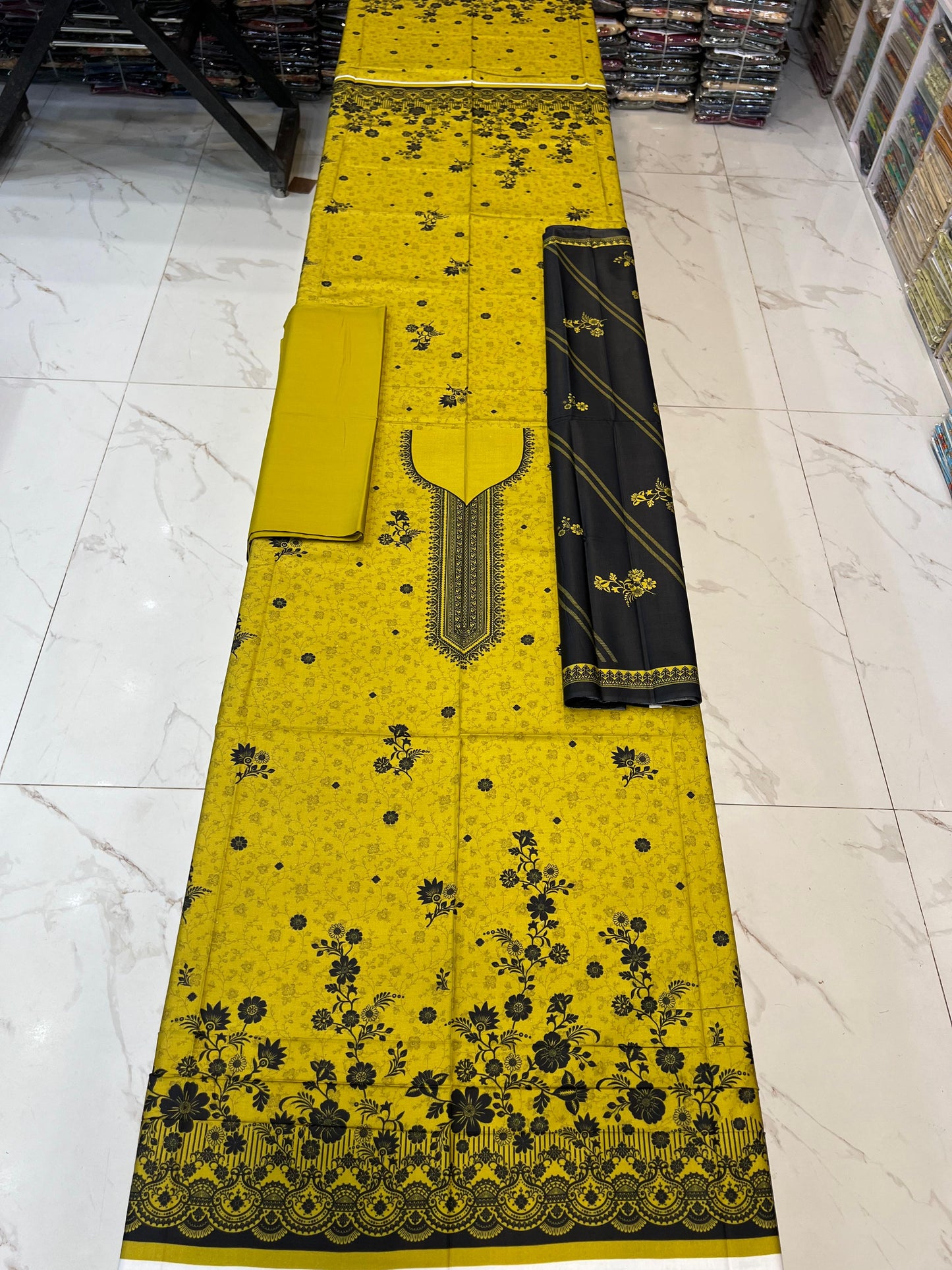 Classic Plain Linen 3PC with Same Fabric Dupatta