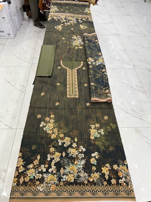 Almas Premium Bana Dora Lawn 3PC | Tarkashi Dupatta