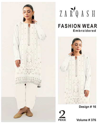 ZARQASH FASHION WEAR EMB 2PC