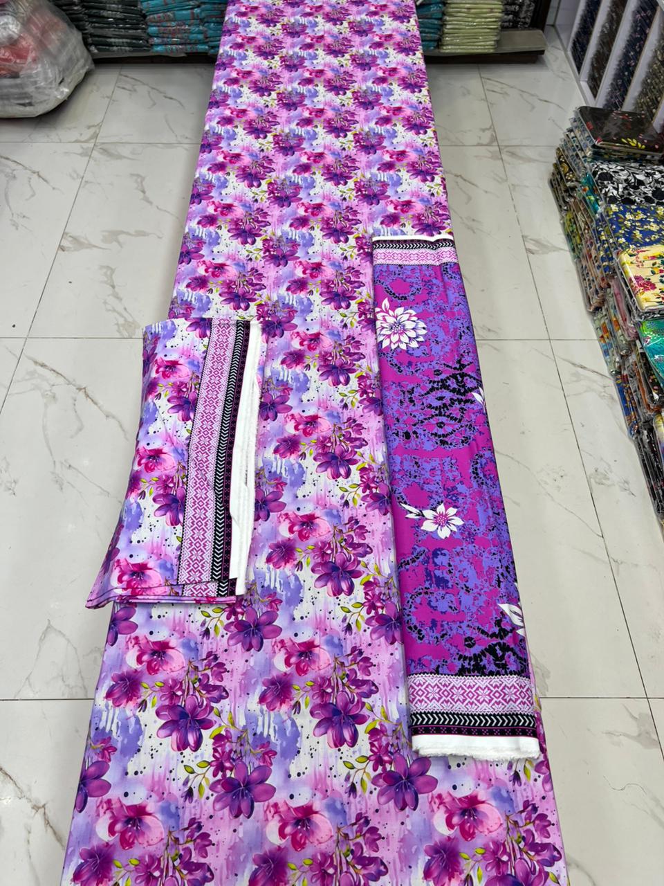 Bareeze Printed Cotton 3PC