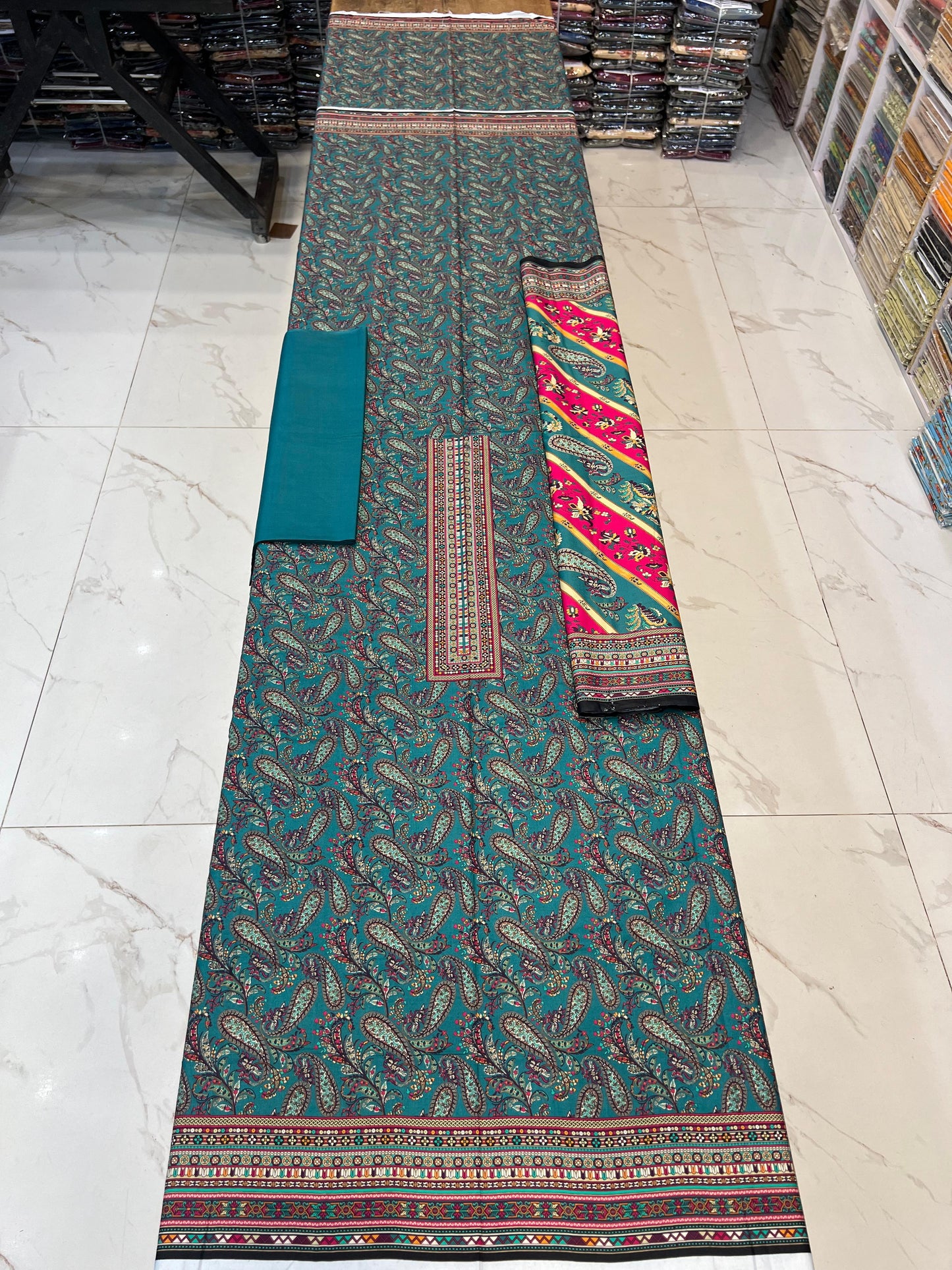 Classic Plain Linen 3PC with Same Fabric Dupatta