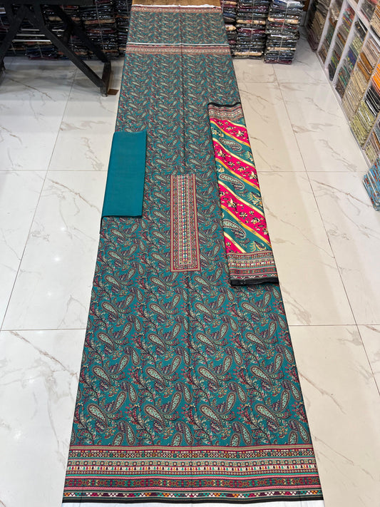 Classic Plain Linen 3PC with Same Fabric Dupatta