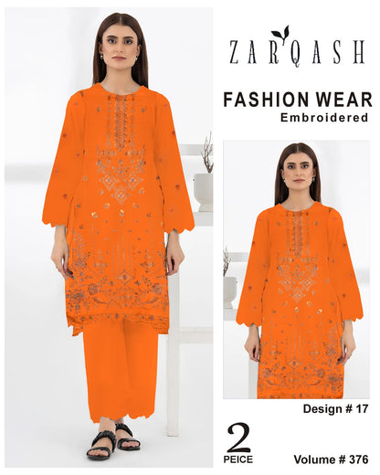 ZARQASH FASHION WEAR EMB 2PC