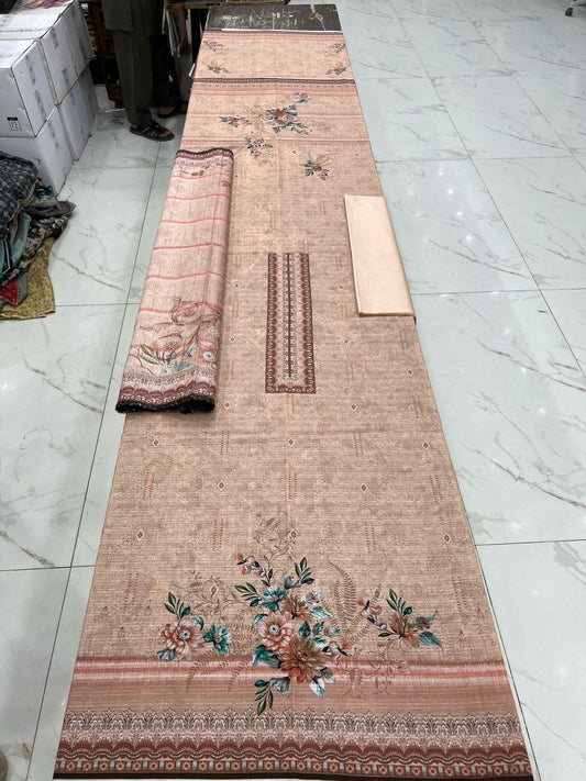 Almas Premium Bana Dora Lawn 3PC | Tarkashi Dupatta