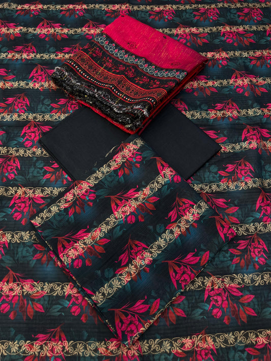 Sharjeena Premium Fancy Lawn 3PC