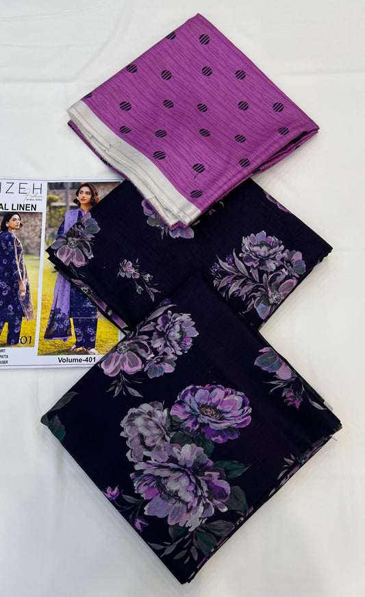 ALIZEH Digital Printed LINEN 3PC 2025-26