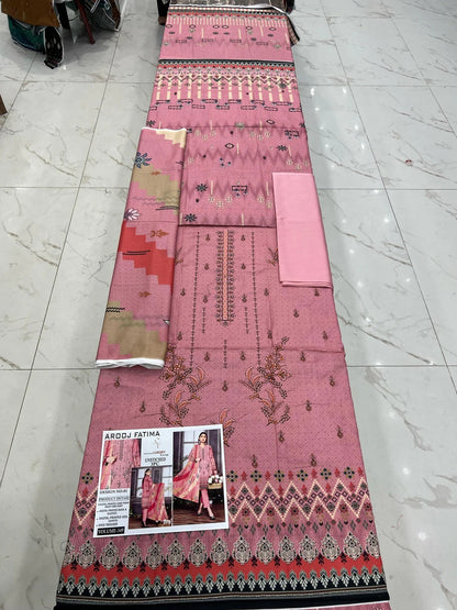 Arooj Fatima Lawn EMB 3PC – Luxury Summer Wear