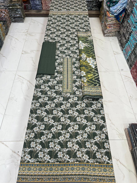 New Arrival! Luxury Fancy Karandi 3-Piece Suit