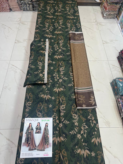Luxury Barouqe Dhanak 3-PC Collection