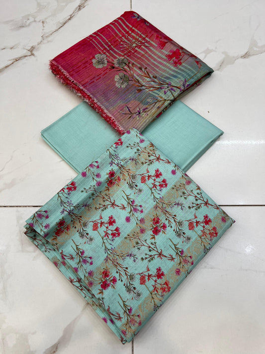 Sharjeena Premium Fancy Lawn 3PC