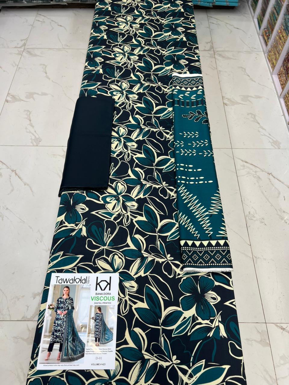 Tawakkal Bana Dora Viscose 3PC