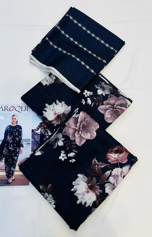 BAROQUE LINEN Digital Printed 3PC