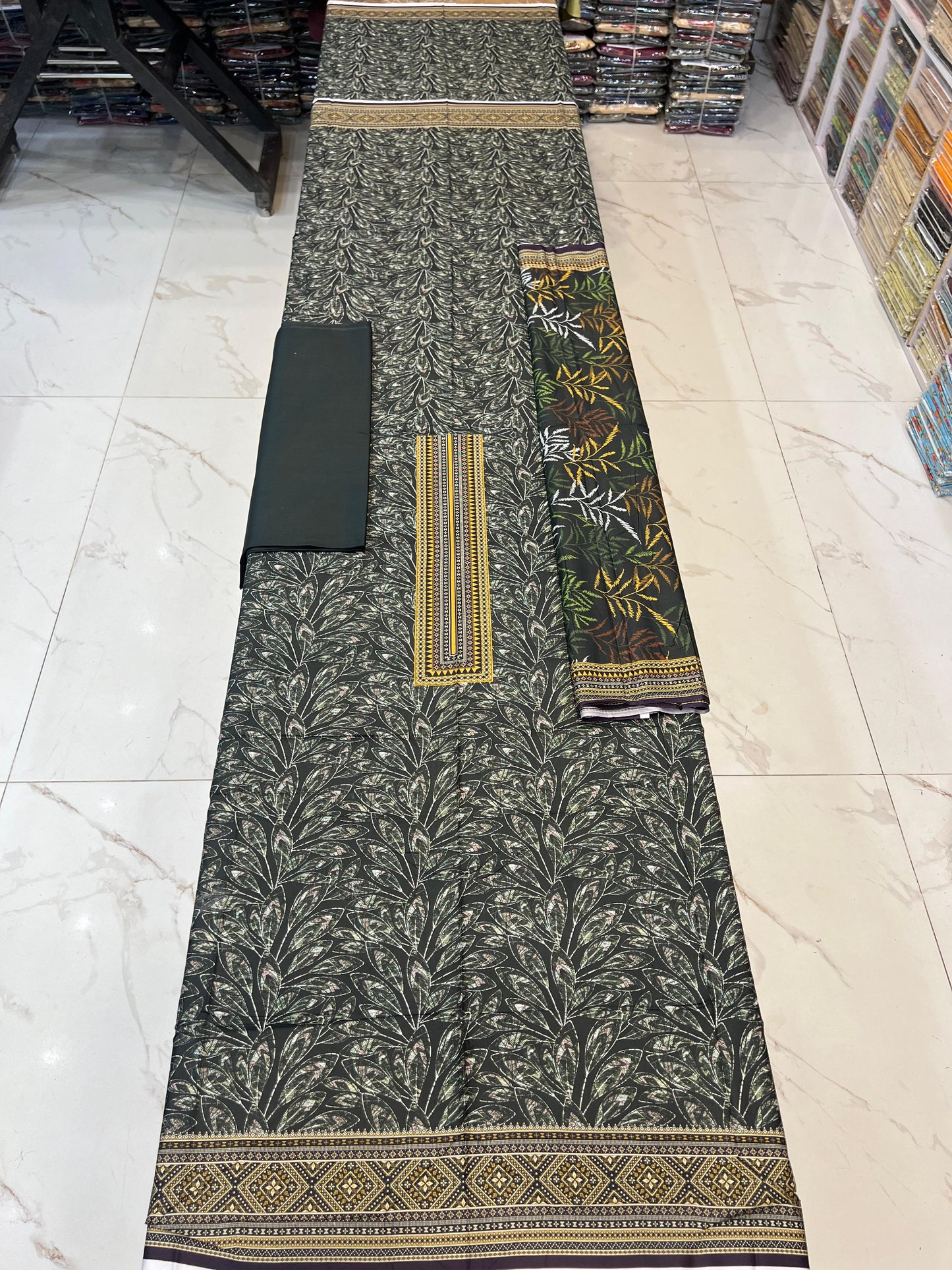 Classic Plain Linen 3PC with Same Fabric Dupatta