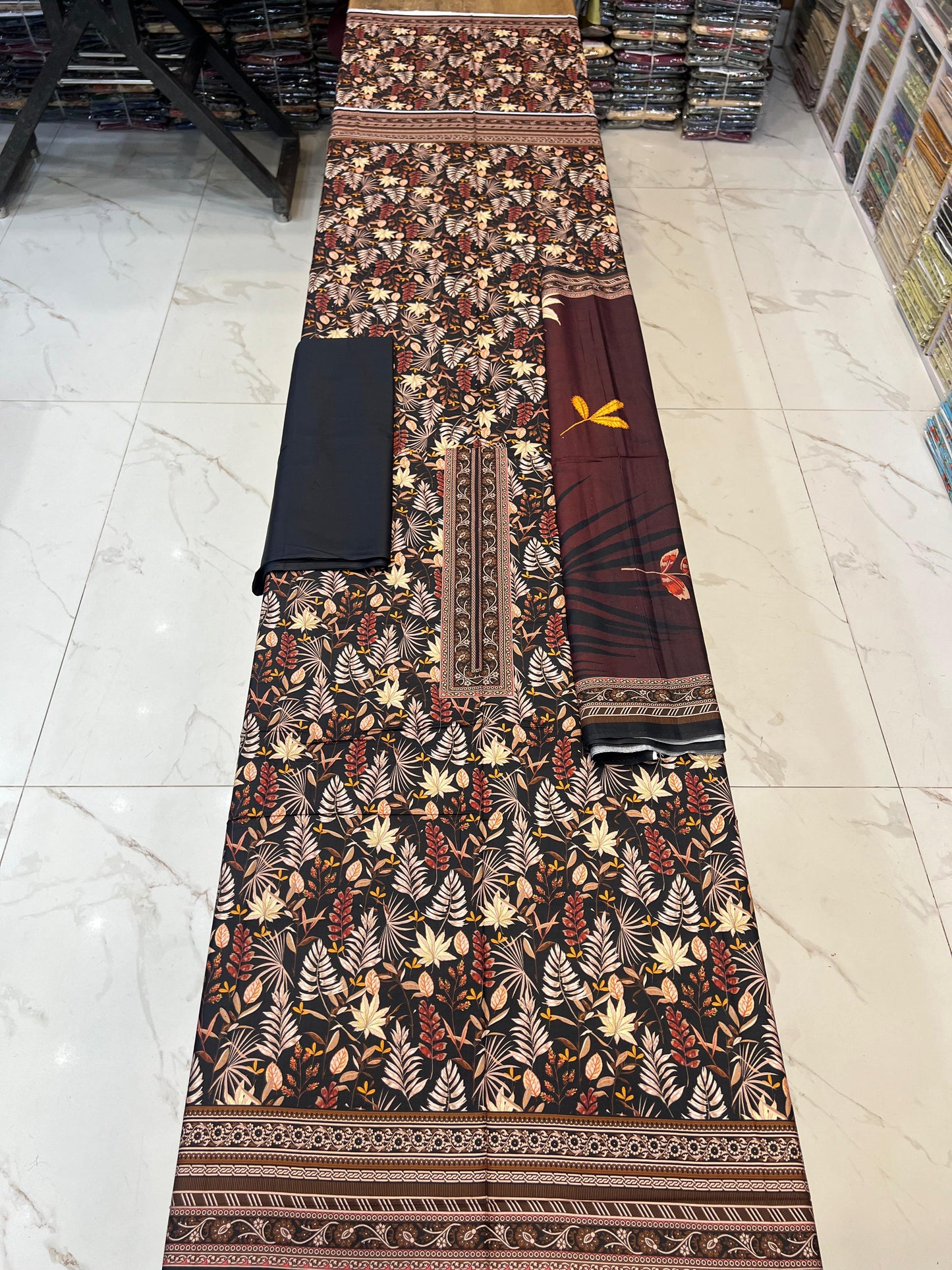 Classic Plain Linen 3PC with Same Fabric Dupatta