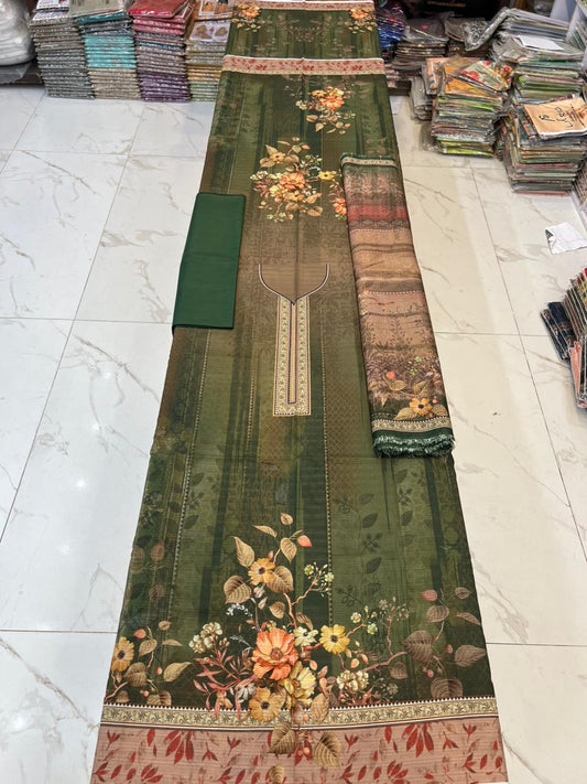 Almas Premium Bana Dora Lawn 3PC | Tarkashi Dupatta