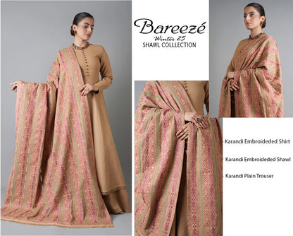 Bareeze With Embroidered Karandi Shawl – Winter Luxury Edit