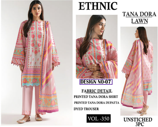 Ethnic TANA DORA LAWN 3PC