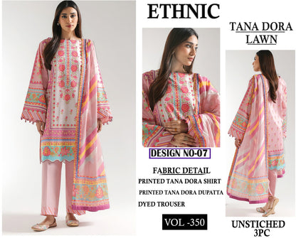 Ethnic TANA DORA LAWN 3PC