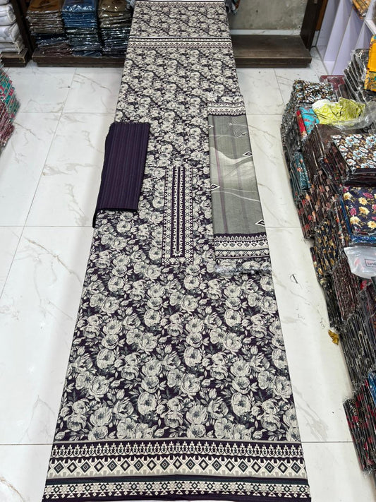 New Arrival! Luxury Fancy Karandi 3-Piece Suit