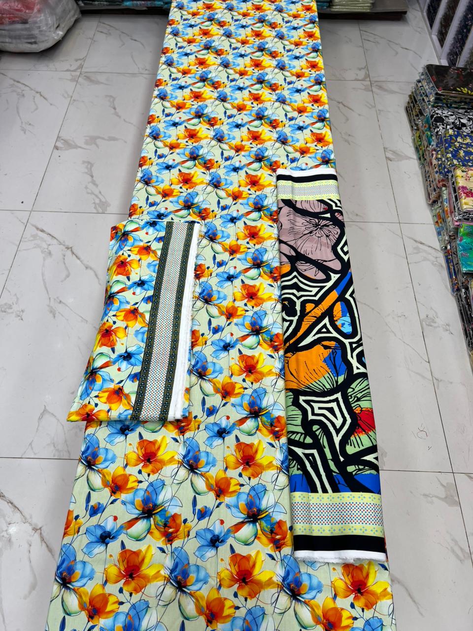Bareeze Printed Cotton 3PC