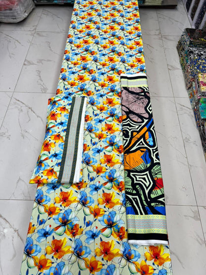 Bareeze Printed Cotton 3PC