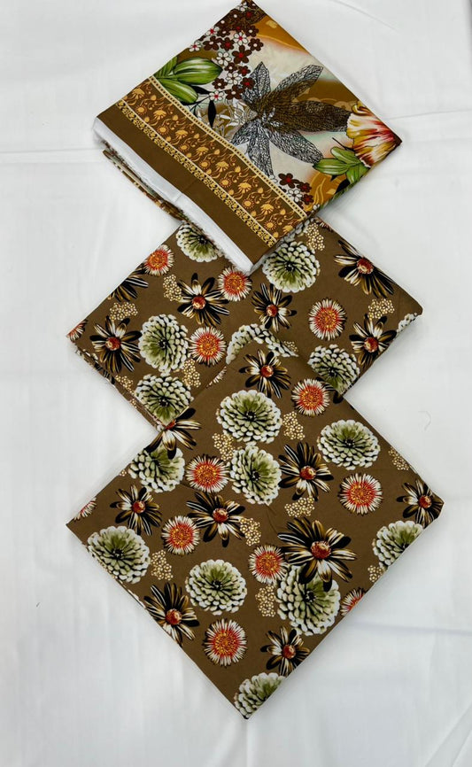 Bareeze Printed Cotton 3PC