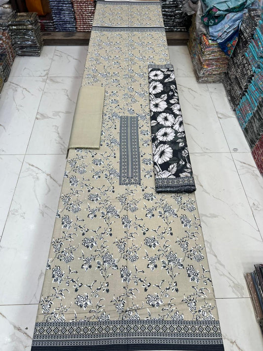 New Arrival! Luxury Fancy Karandi 3-Piece Suit