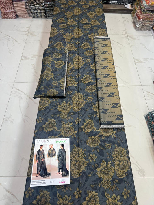 Luxury Barouqe Dhanak 3-PC Collection