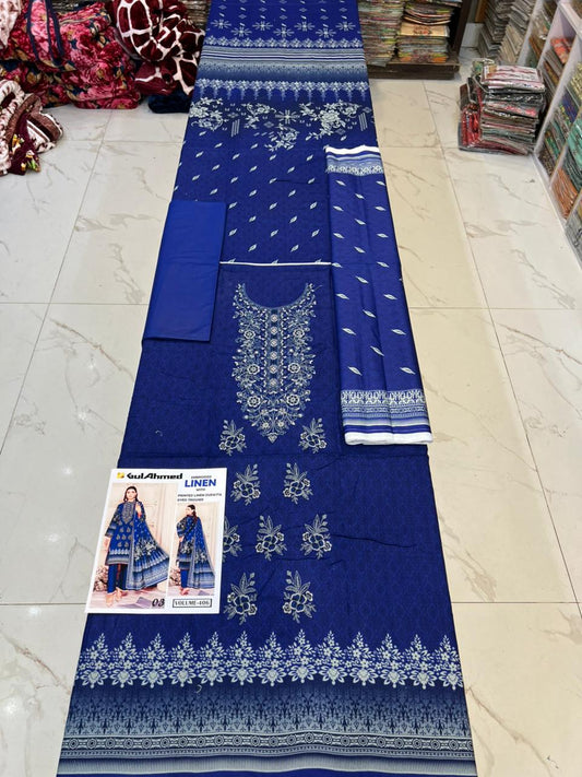 EMBROIDERED LINEN 3PC Multi Brands
