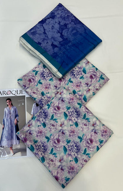 BAROQUE LINEN Digital Printed 3PC