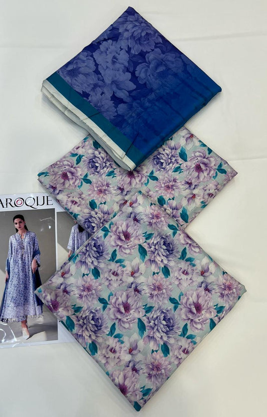 BAROQUE LINEN Digital Printed 3PC