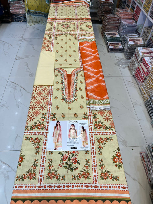 Ethnic TANA DORA LAWN 3PC
