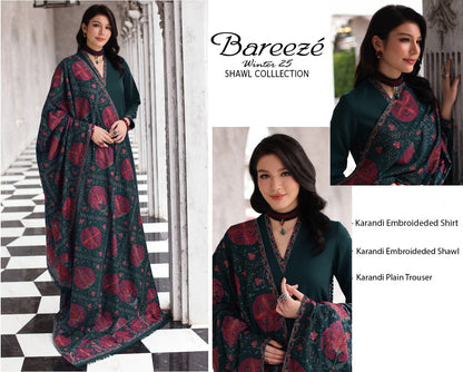 Bareeze With Embroidered Karandi Shawl – Winter Luxury Edit