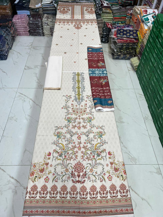 Zarqoon Lawn 3PC – Soft & Elegant Edition