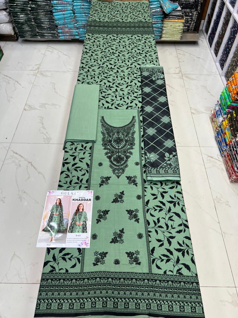 Winter Special Khaddar Emb 3PC | Mix Brand Selection