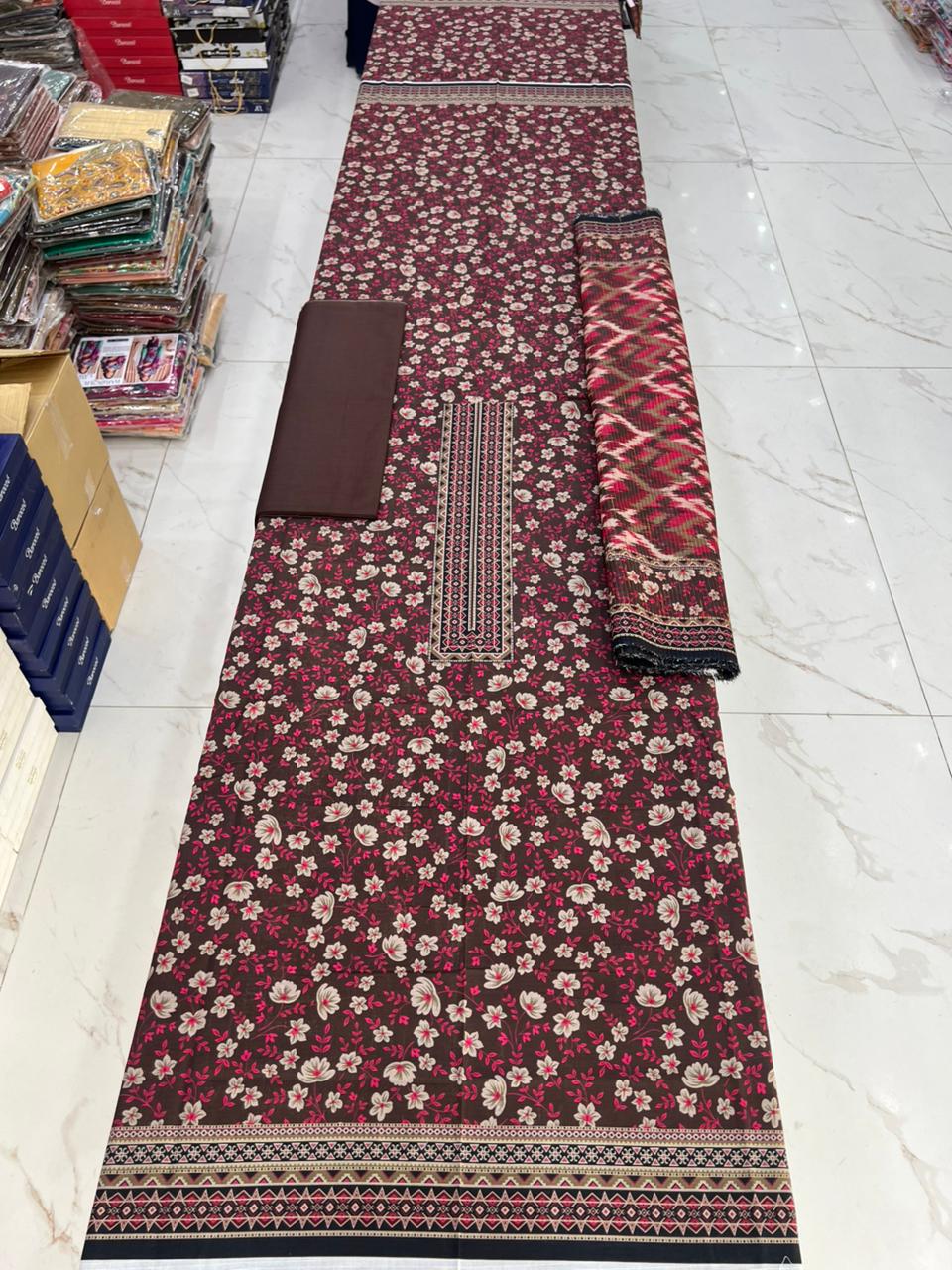 Swiss Bana Dora Lawn with Fancy Dupatta