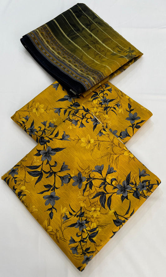 Original Linen 3PC With Fancy Dupatta