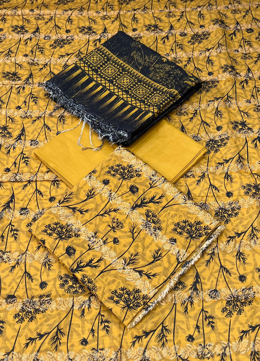 Sharjeena Premium Fancy Lawn 3PC