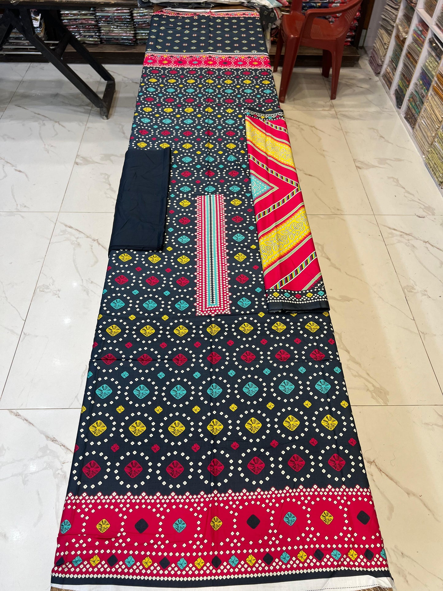 Classic Plain Linen 3PC with Same Fabric Dupatta