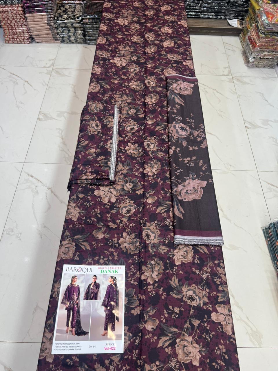 Luxury Barouqe Dhanak 3-PC Collection