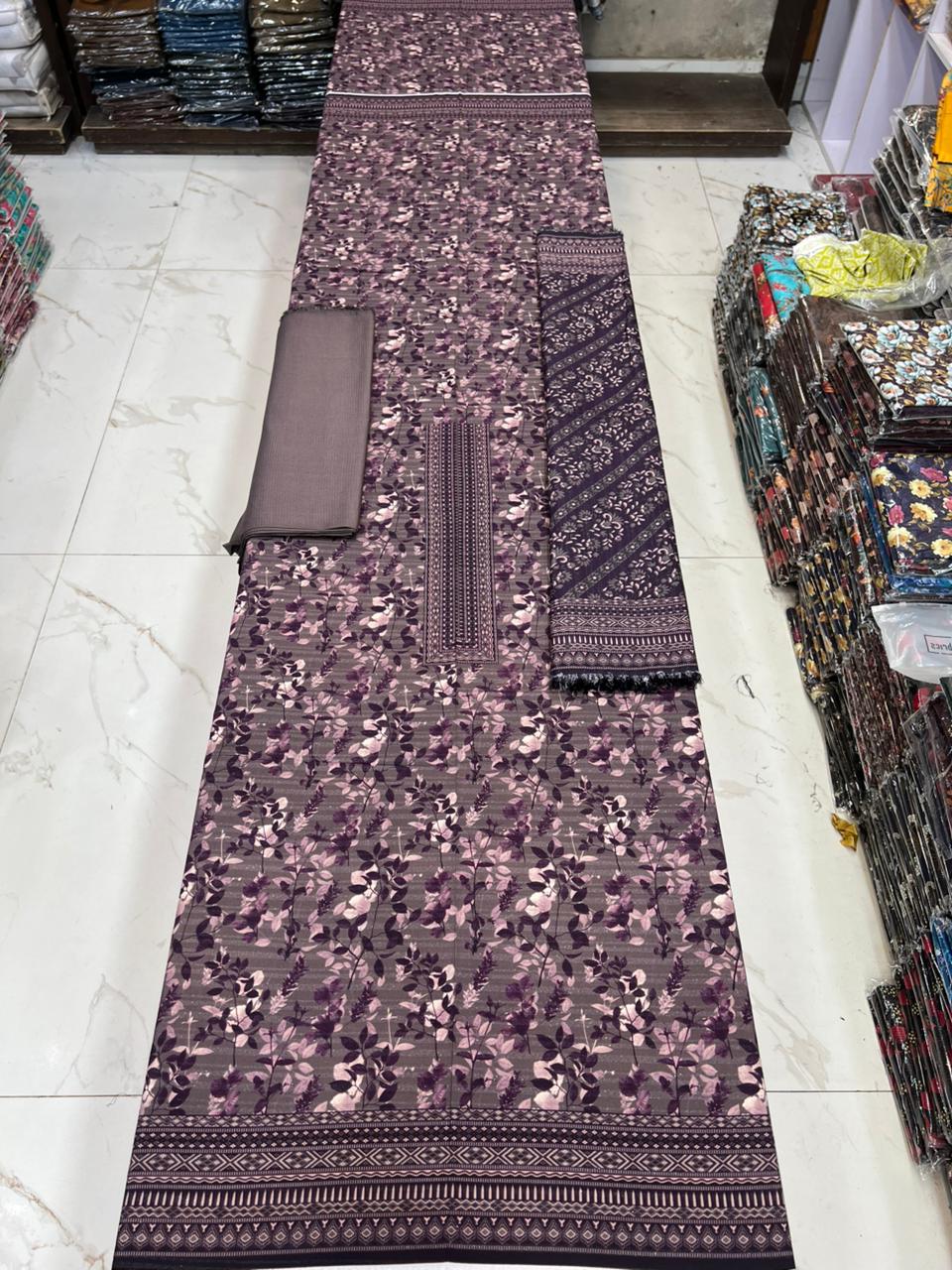 New Arrival! Luxury Fancy Karandi 3-Piece Suit