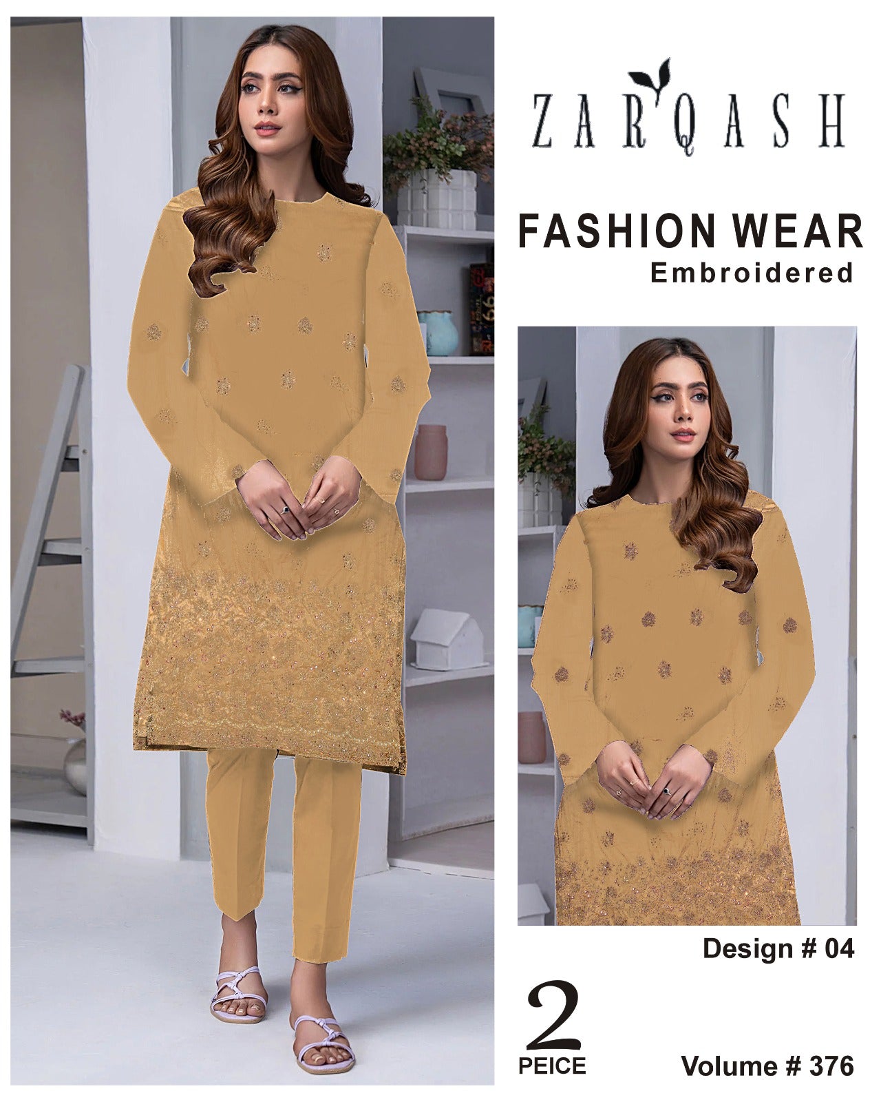 ZARQASH FASHION WEAR EMB 2PC