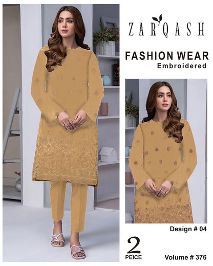 ZARQASH FASHION WEAR EMB 2PC