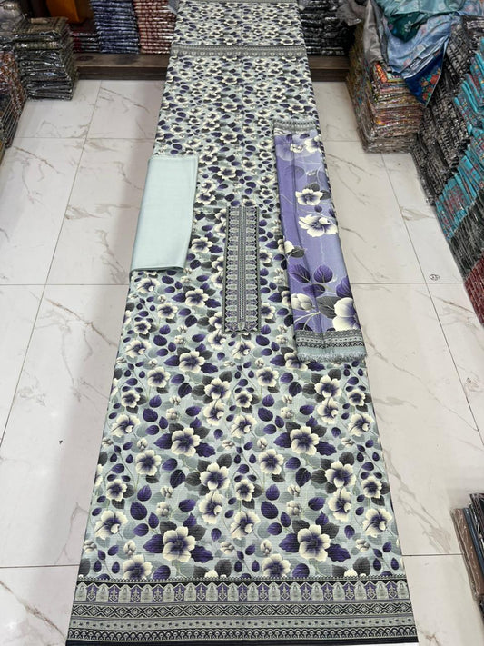 New Arrival! Luxury Fancy Karandi 3-Piece Suit