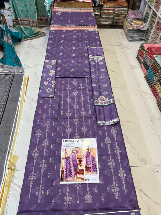 AROOJ FATIMA Original 3Pc Suit